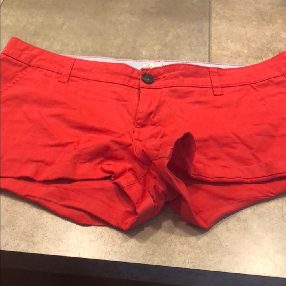 SO red shorts